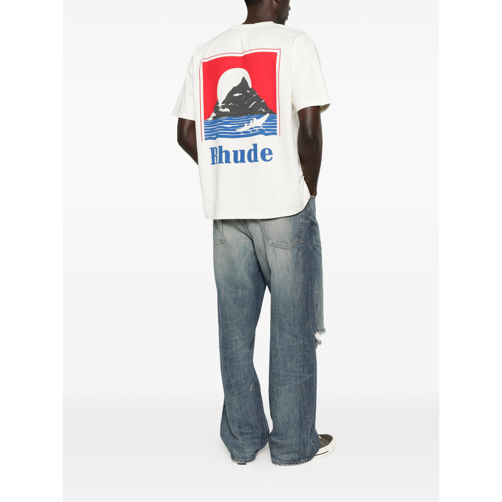 Rhude White T-Shirts & Vests - T-Shirts Men RHUDE