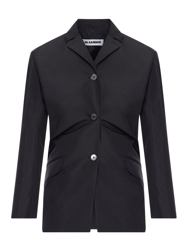 Jil Sander Women Tailored Blazer In Technical Fabric With Back Draping JIL SANDER