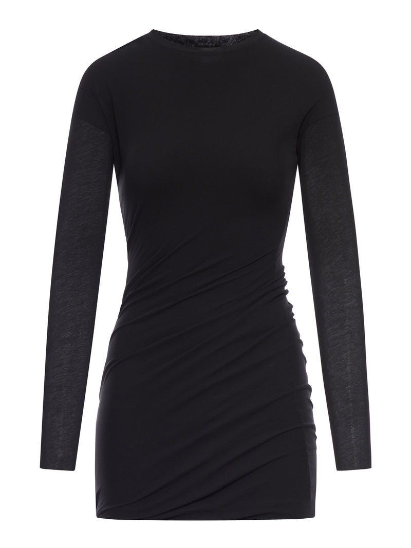 Jil Sander Women Double-Layered Cotton Mini Dress JIL SANDER