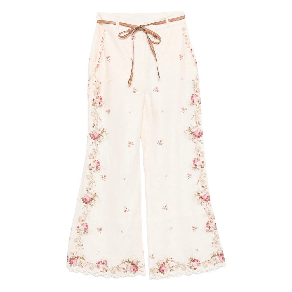 Zimmermann Neutrals Trousers - Flared Trousers Women ZIMMERMANN