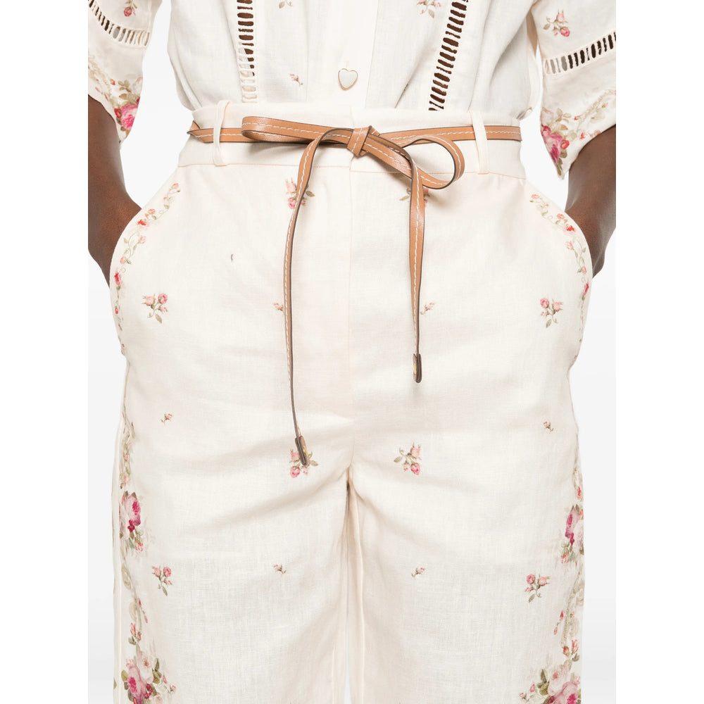 Zimmermann Neutrals Trousers - Flared Trousers Women ZIMMERMANN