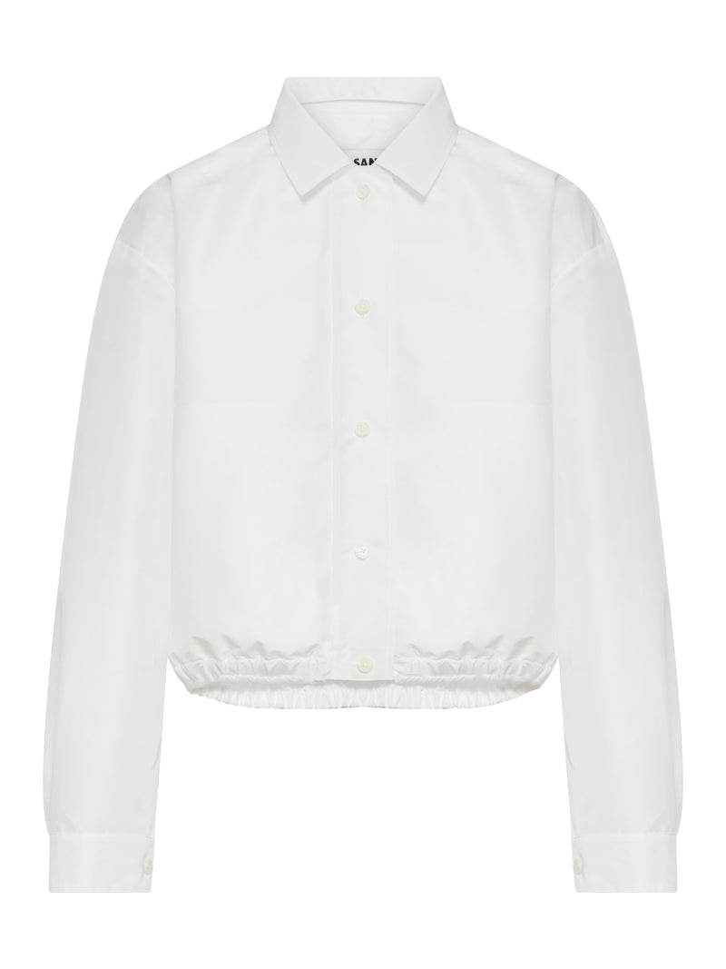 Jil Sander Women Cropped Jacket In Technical Fabric With Elasticated Bottom JIL SANDER