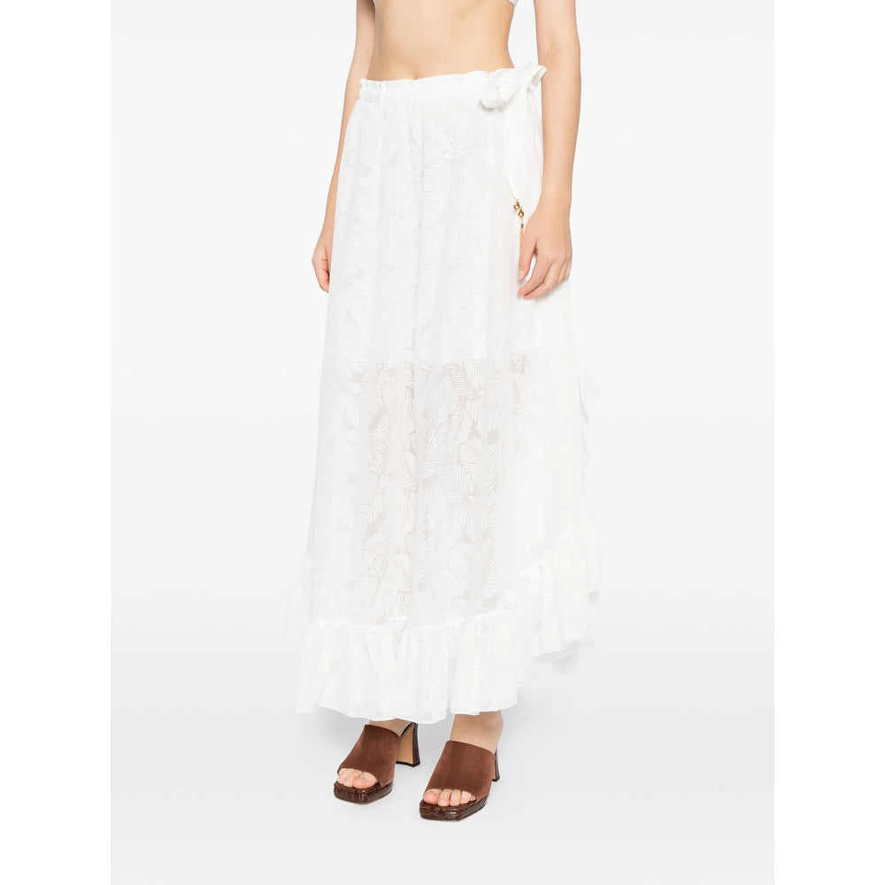 Zimmermann White Skirts - Asymmetric & Draped Skirts Women ZIMMERMANN