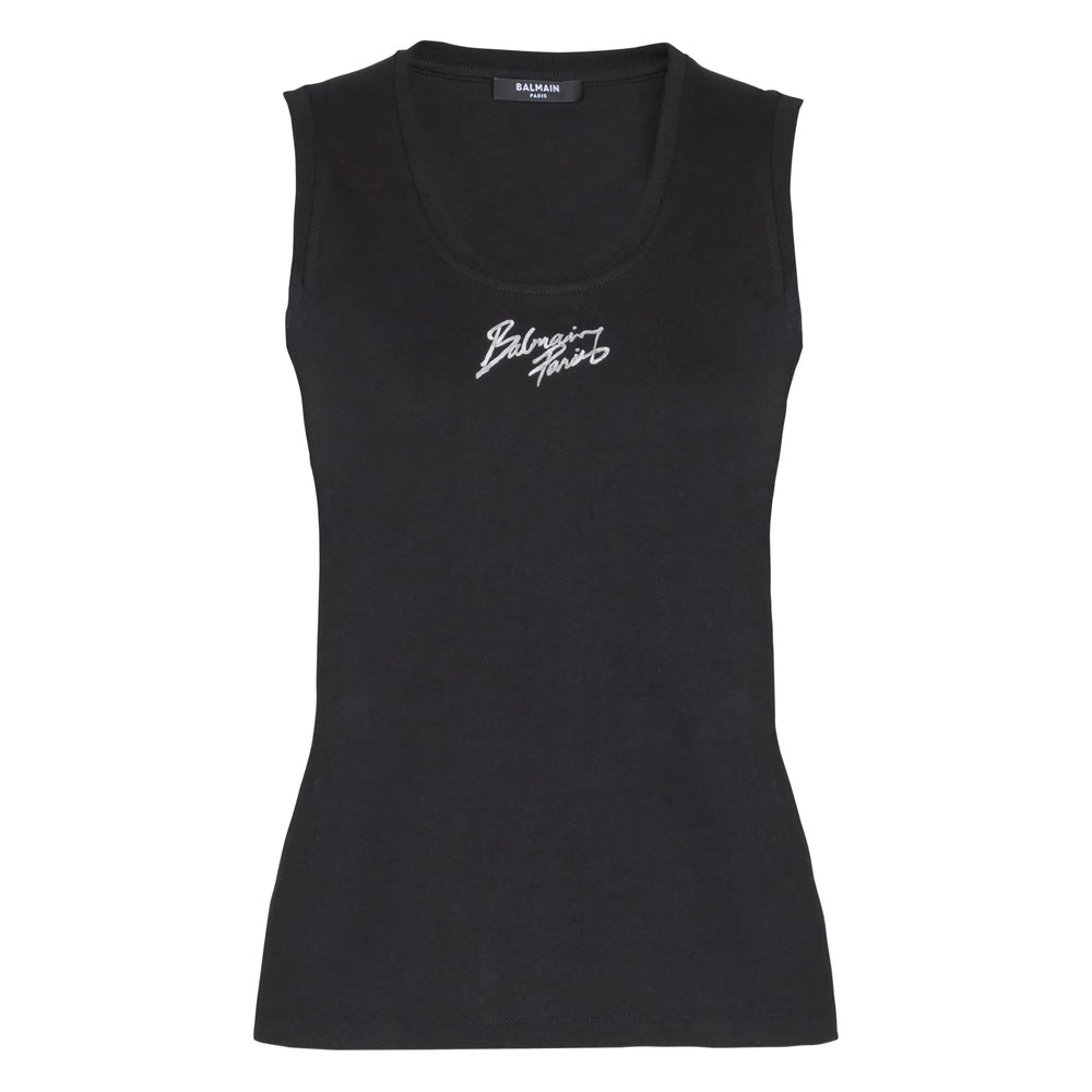 Balmain Black Tops - Vests & Tank Tops Women BALMAIN