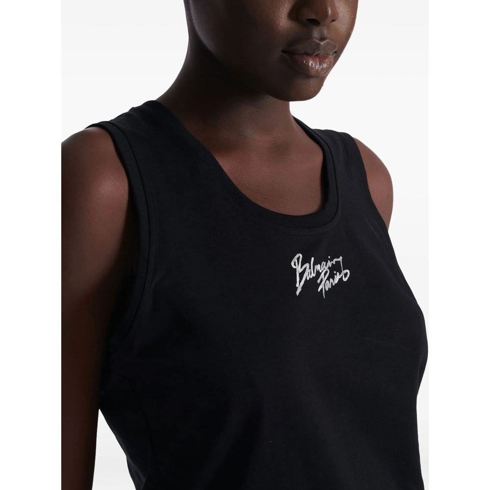 Balmain Black Tops - Vests & Tank Tops Women BALMAIN