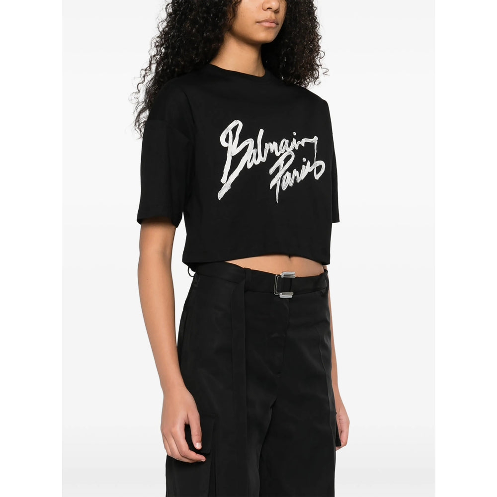 Balmain Black Tops - T-Shirts & Jerseys Women