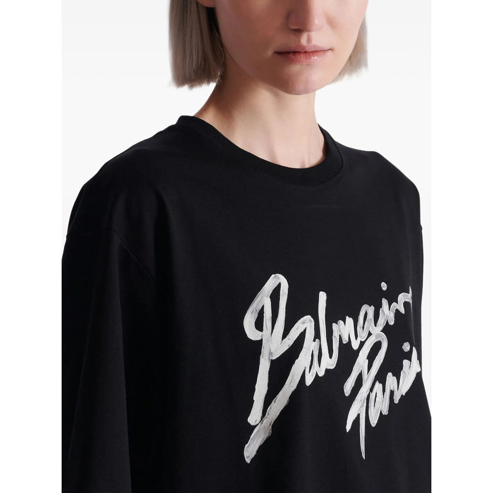Balmain Black Tops - T-Shirts & Jerseys Women BALMAIN