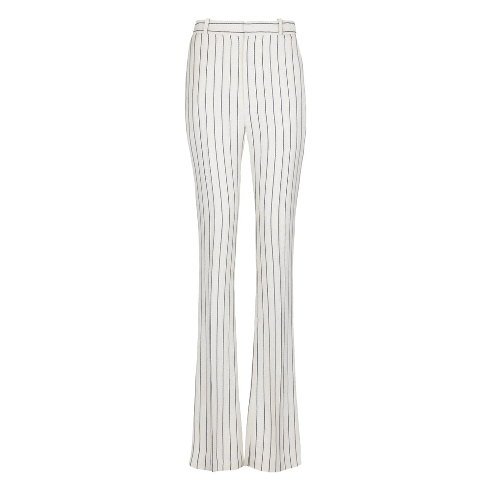 Balmain White Trousers - Flared Trousers Women BALMAIN