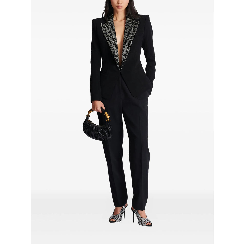 Balmain Black Jackets - Blazers Women BALMAIN
