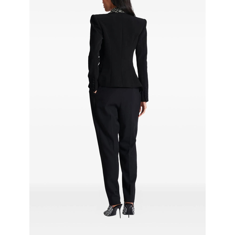 Balmain Black Jackets - Blazers Women BALMAIN