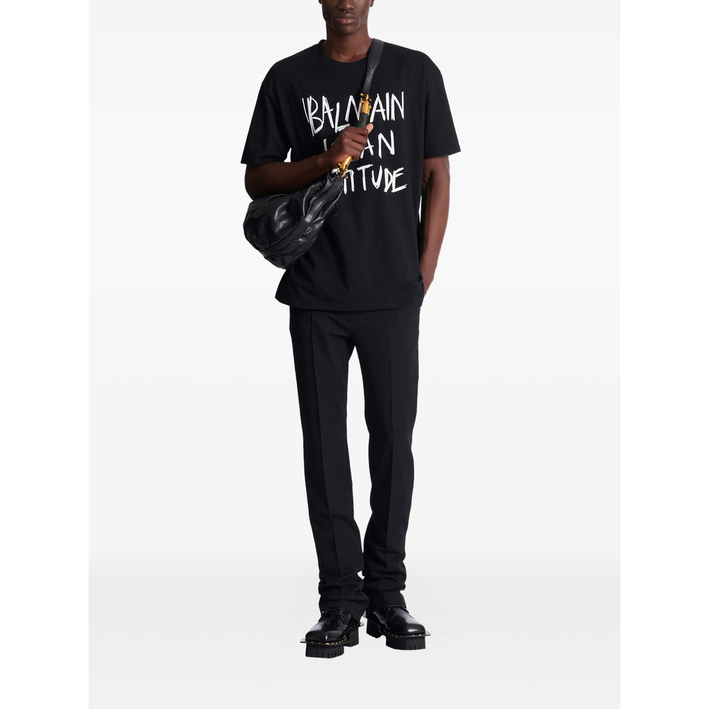 Balmain Black T-Shirts & Vests - T-Shirts Men BALMAIN