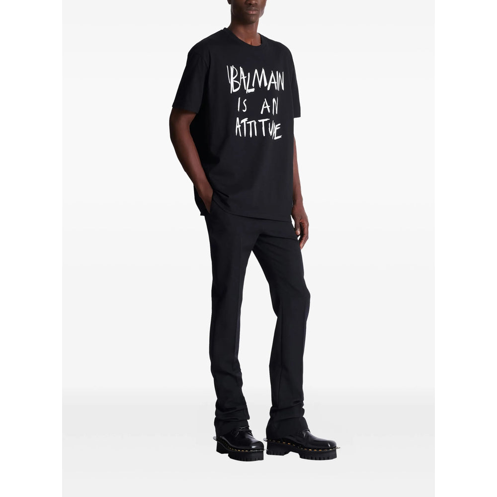 Balmain Black T-Shirts & Vests - T-Shirts Men BALMAIN