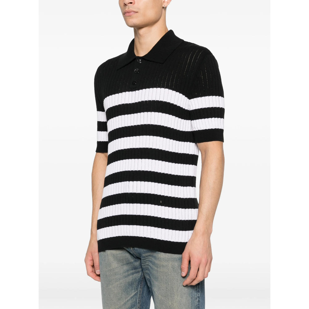 Balmain Black Polo Shirts Men BALMAIN