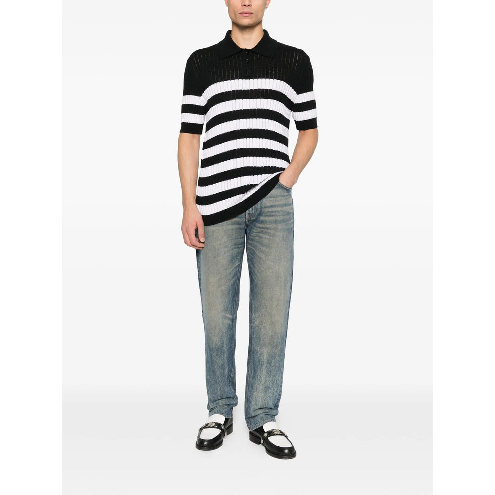 Balmain Black Polo Shirts Men BALMAIN
