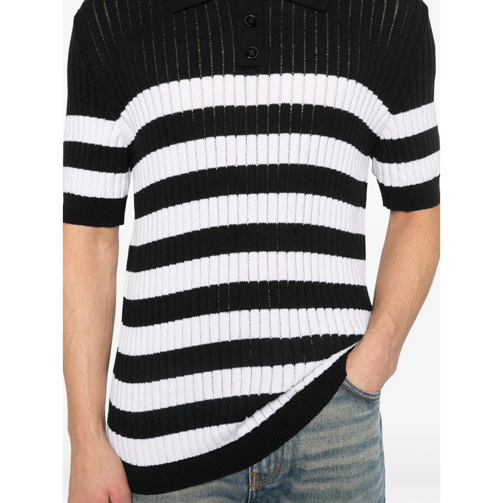Balmain Black Polo Shirts Men BALMAIN