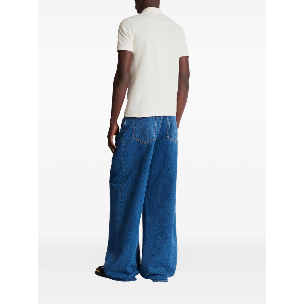 Balmain White Polo Shirts Men BALMAIN