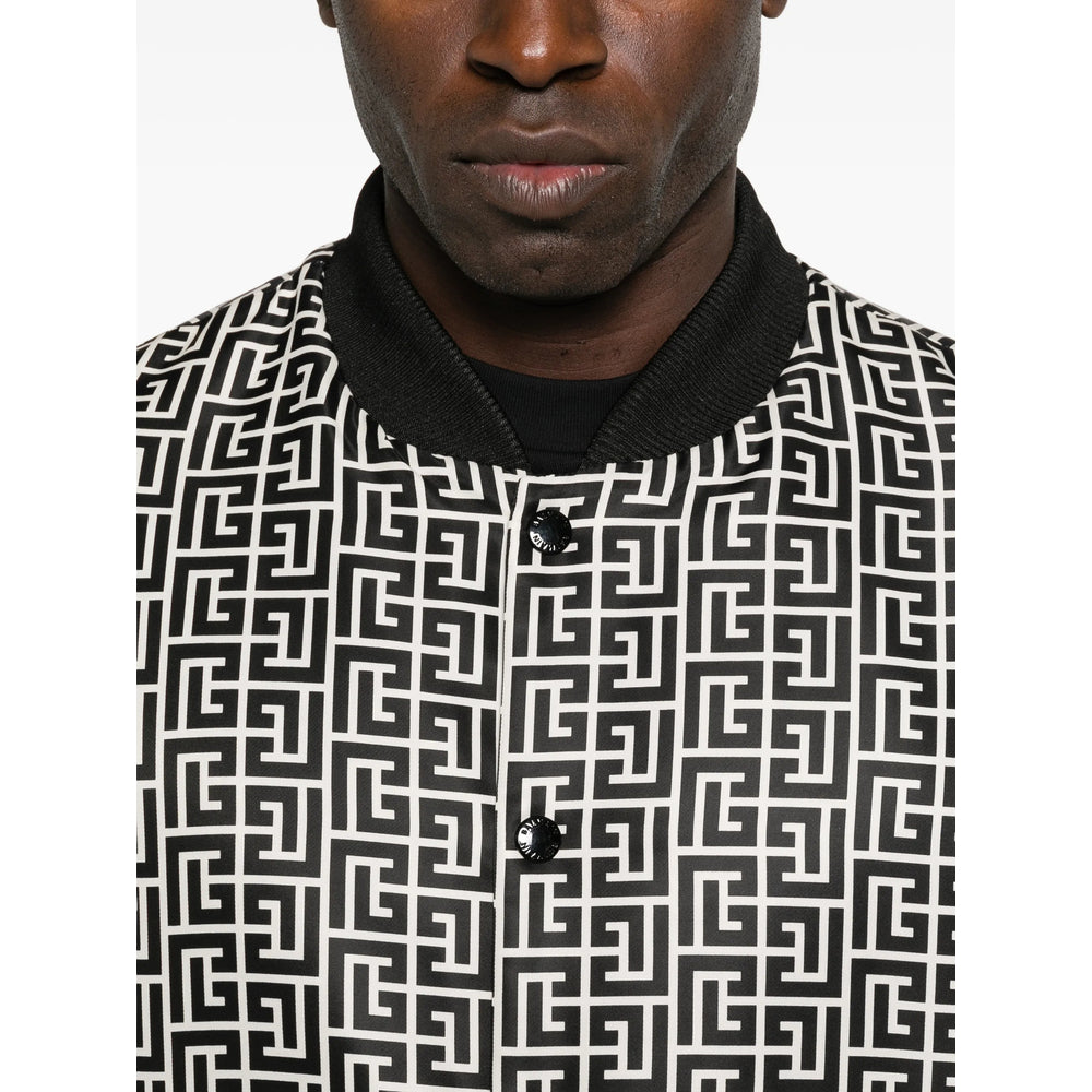 Balmain White Jackets - Bomber Jackets Men BALMAIN