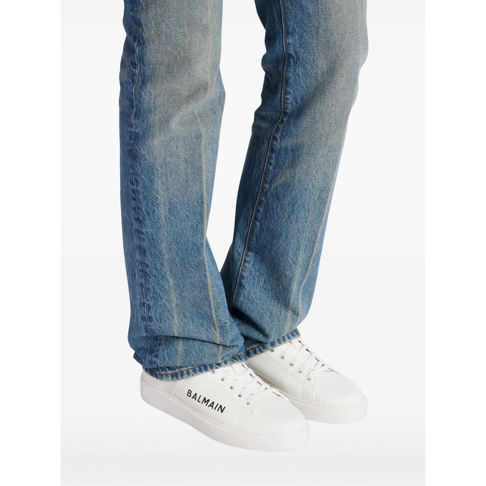 Balmain White Trainers - Low-Tops Men BALMAIN