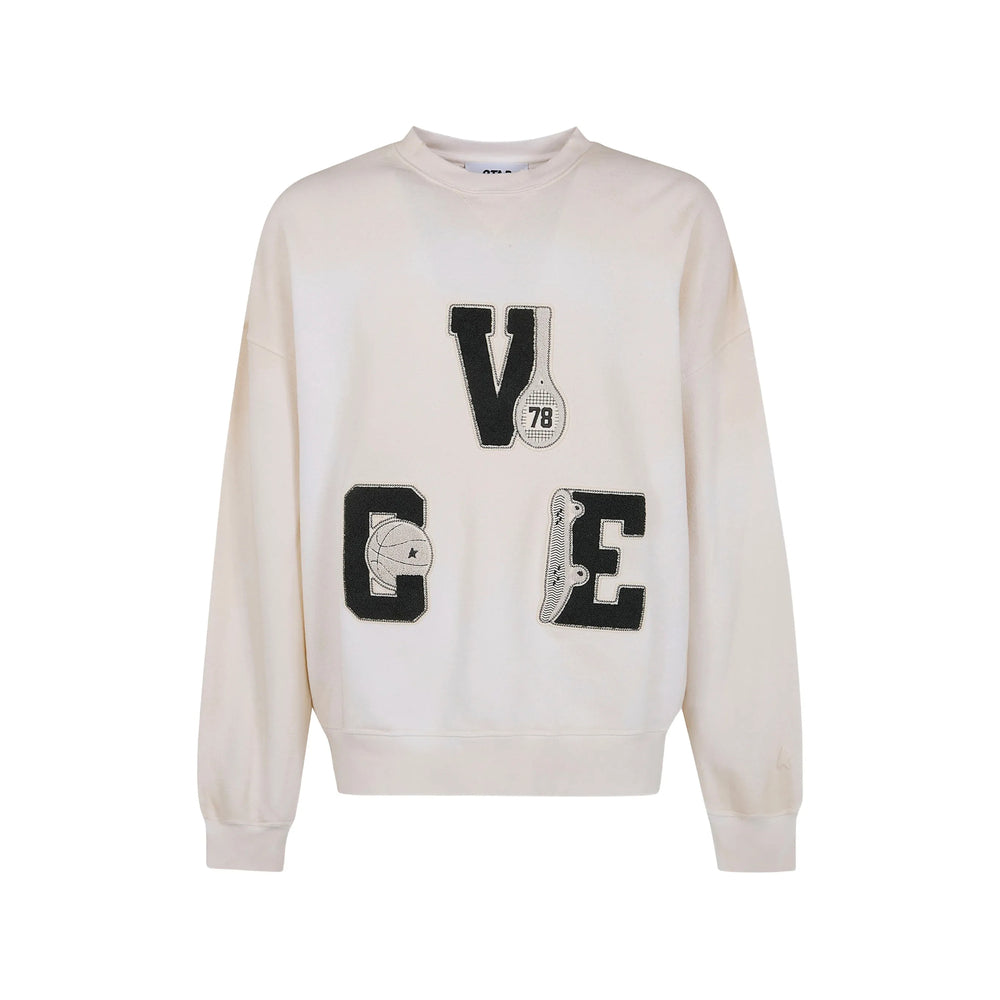 Golden Goose Neutrals Sweaters & Knitwear - Sweatshirts Men GOLDEN GOOSE