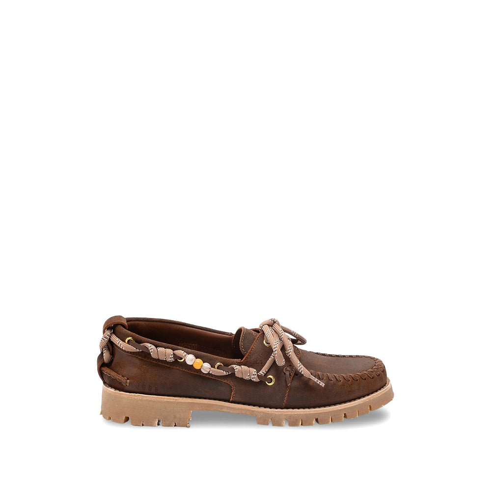 Golden Goose Brown Boat Shoes Men GOLDEN GOOSE