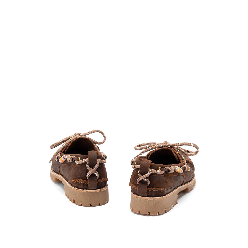 Golden Goose Brown Boat Shoes Men GOLDEN GOOSE