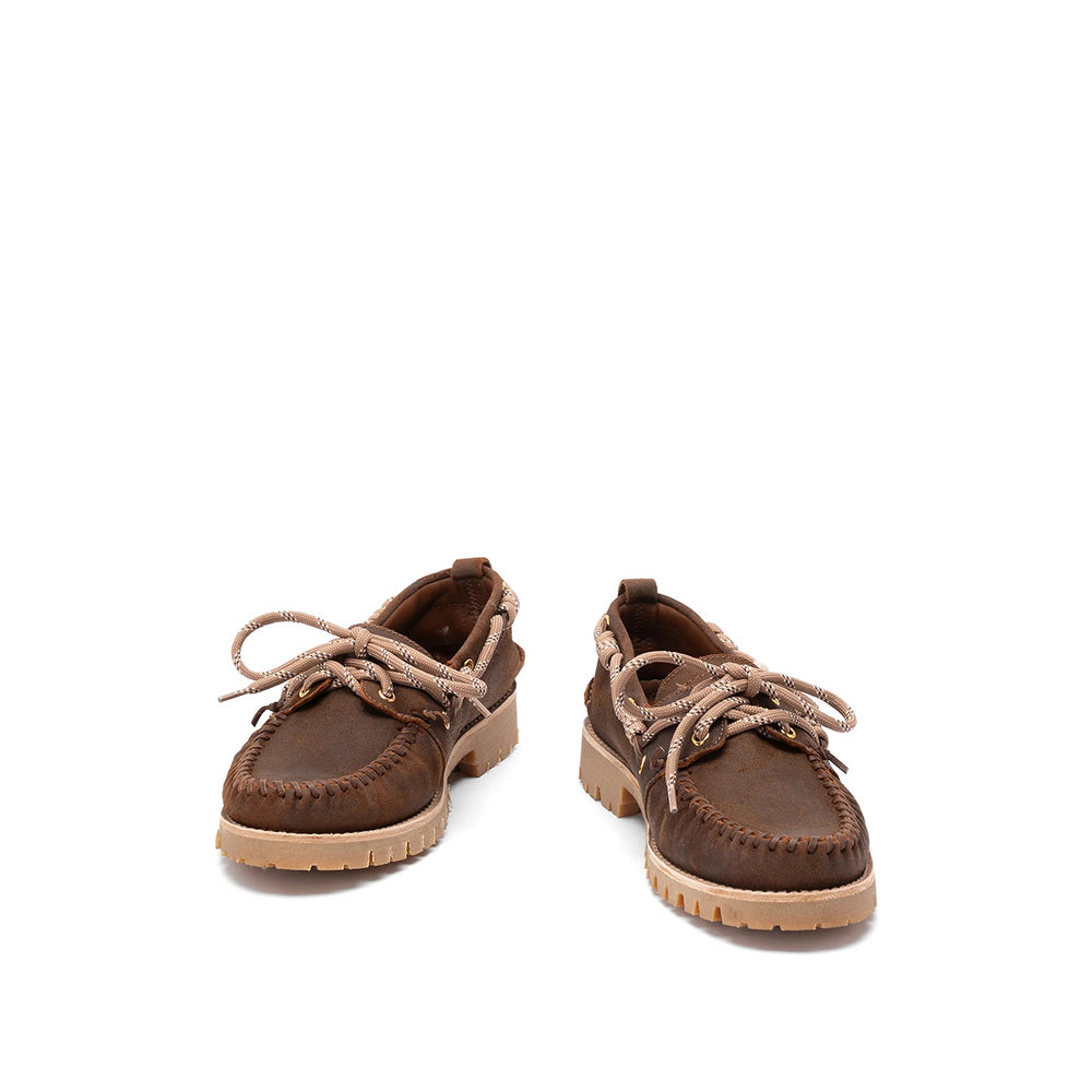 Golden Goose Brown Boat Shoes Men GOLDEN GOOSE