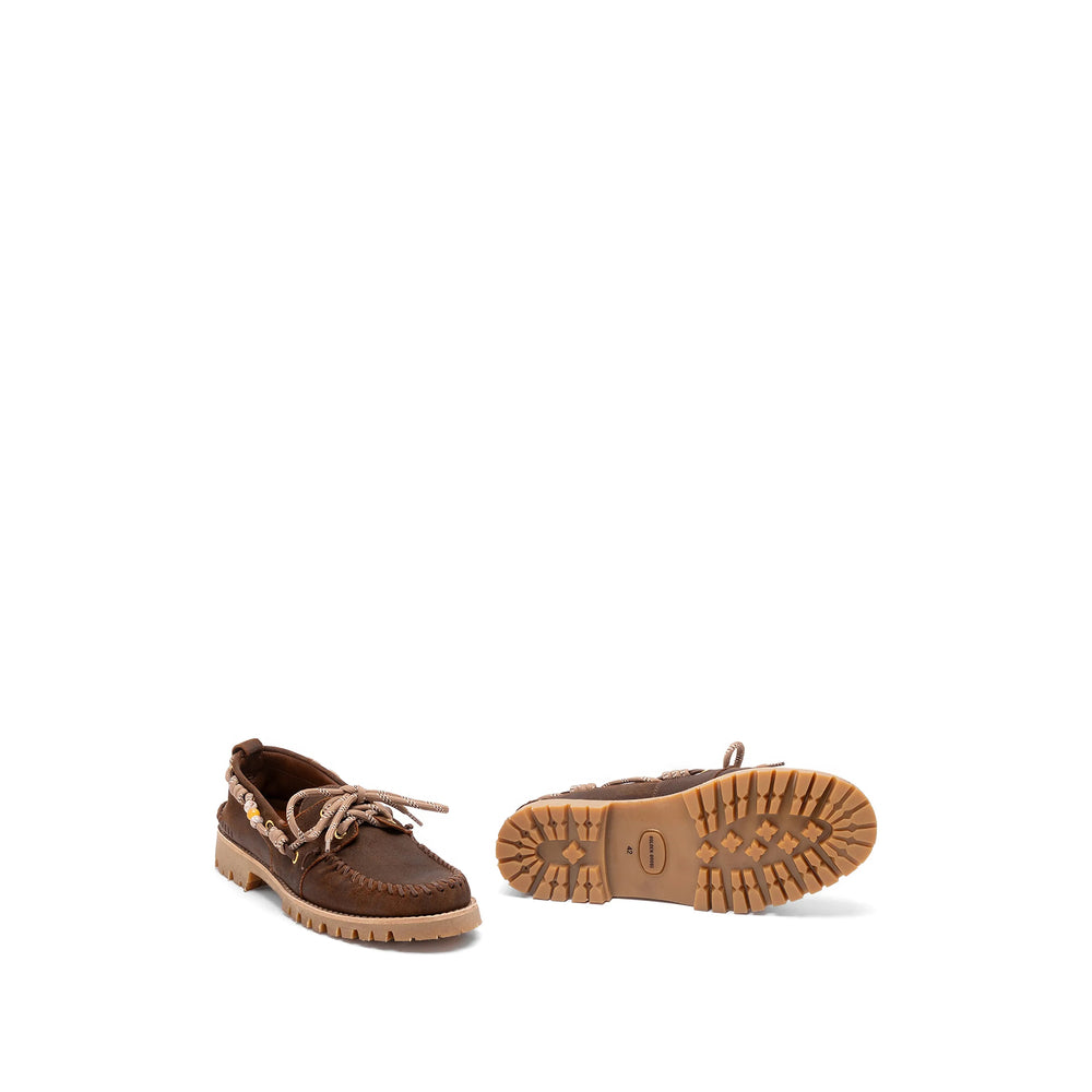 Golden Goose Brown Boat Shoes Men GOLDEN GOOSE