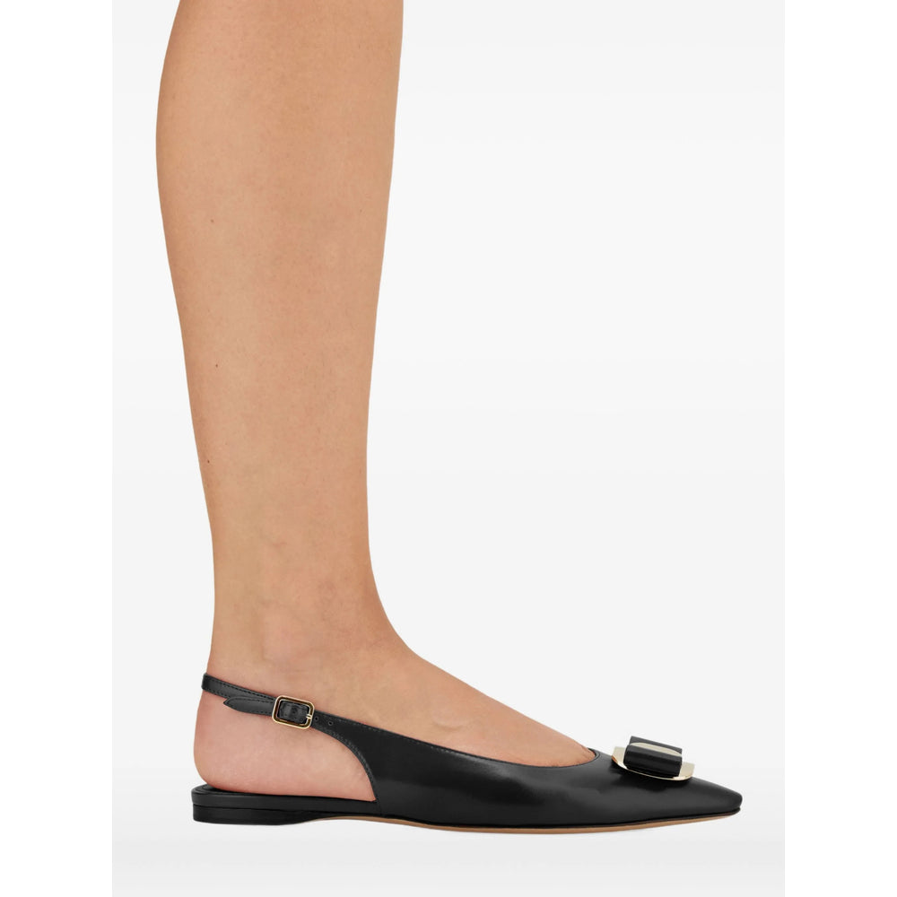 Ferragamo Black Ballet Flats Women FERRAGAMO