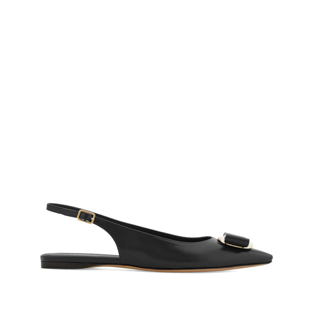 Ferragamo Black Ballet Flats Women FERRAGAMO