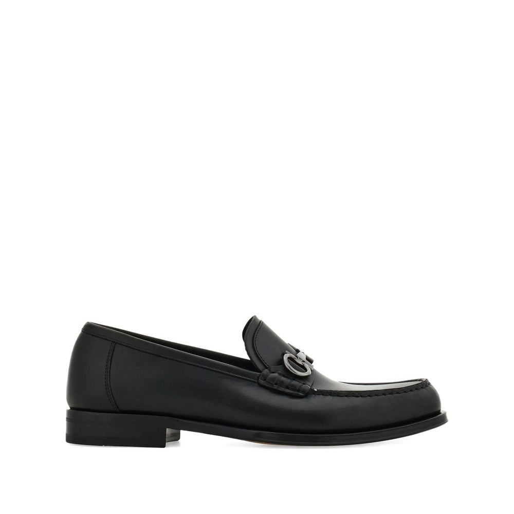 Ferragamo Black Loafers Men FERRAGAMO