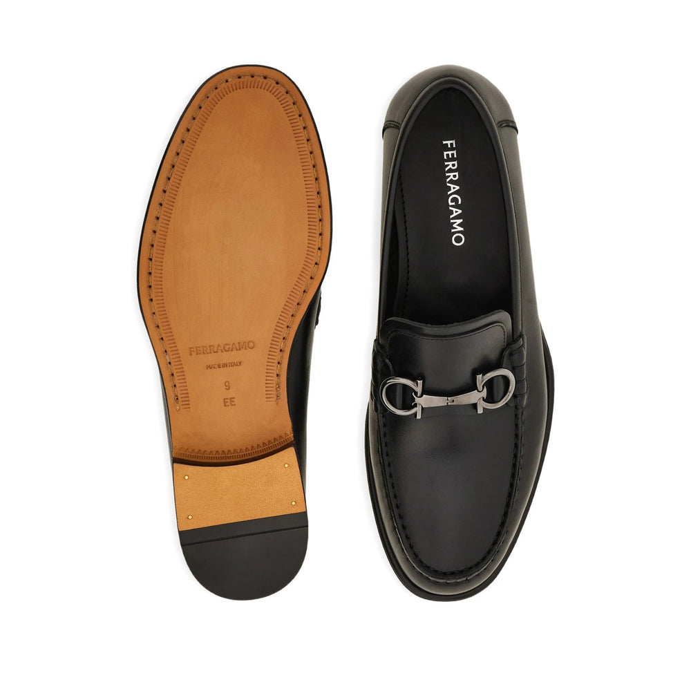 Ferragamo Black Loafers Men FERRAGAMO