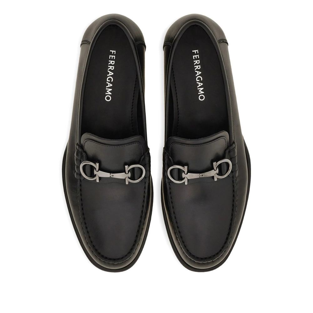 Ferragamo Black Loafers Men FERRAGAMO