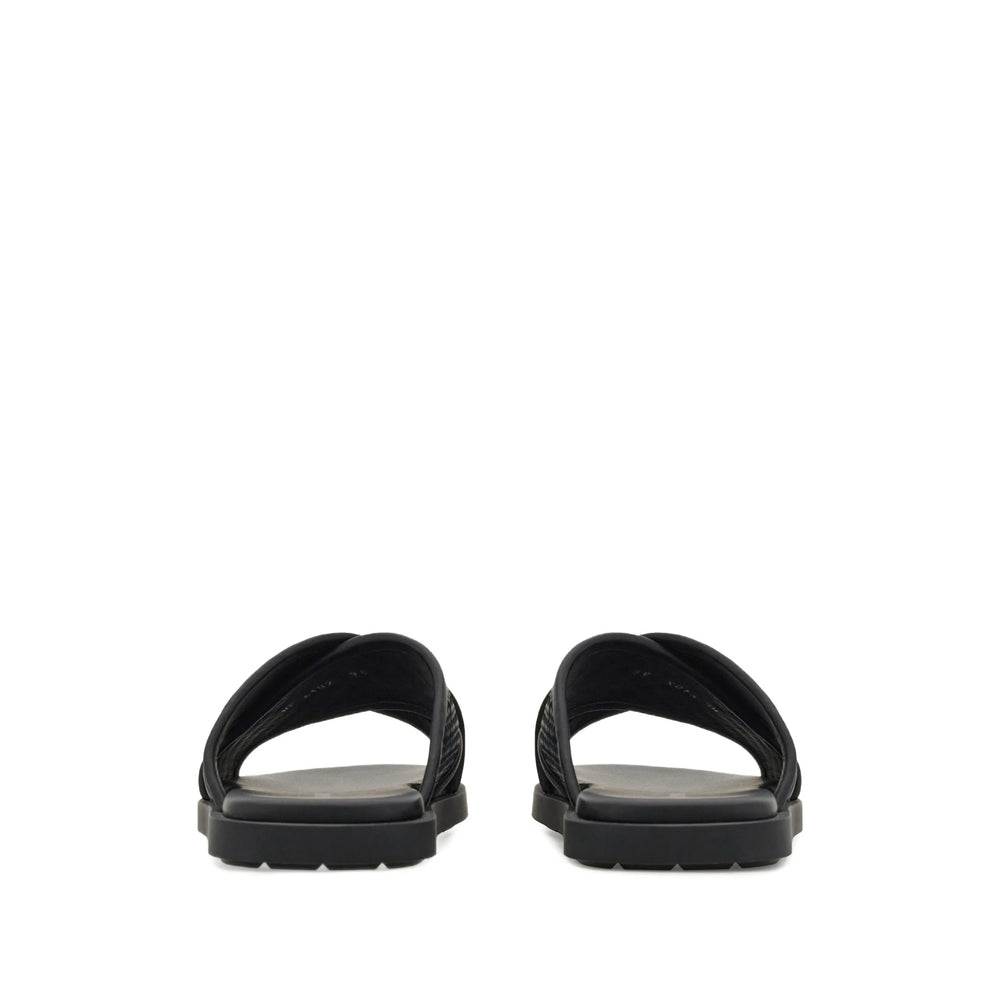 Ferragamo Black Sandals Men