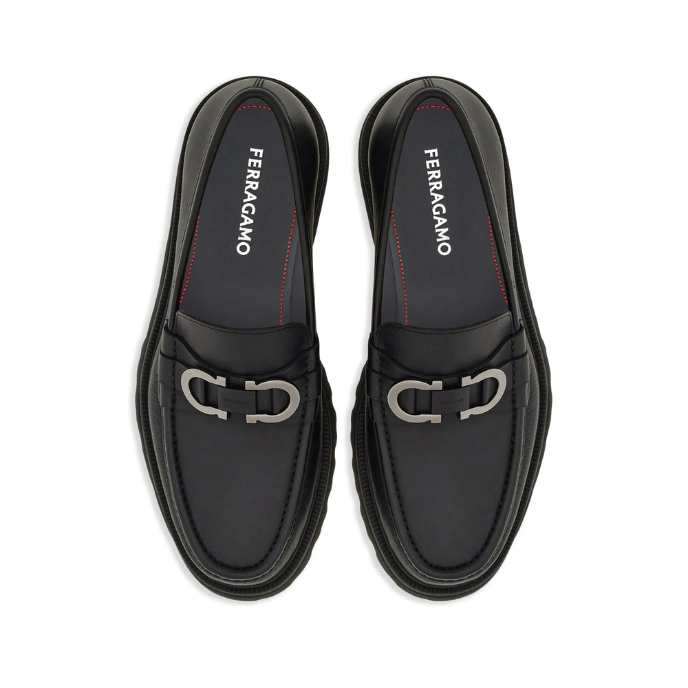 Ferragamo Black Loafers Men FERRAGAMO