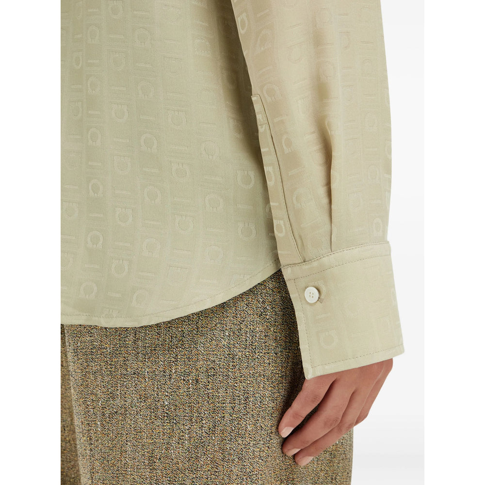 Ferragamo Neutrals Tops - Shirts Women Women FERRAGAMO