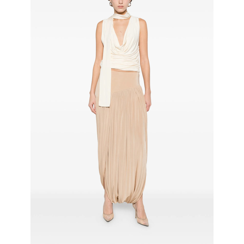 Ferragamo Neutrals Skirts - Asymmetric & Draped Skirts Women FERRAGAMO