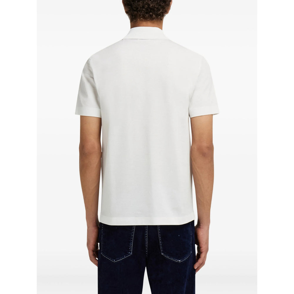 Ferragamo White Polo Shirts Men FERRAGAMO