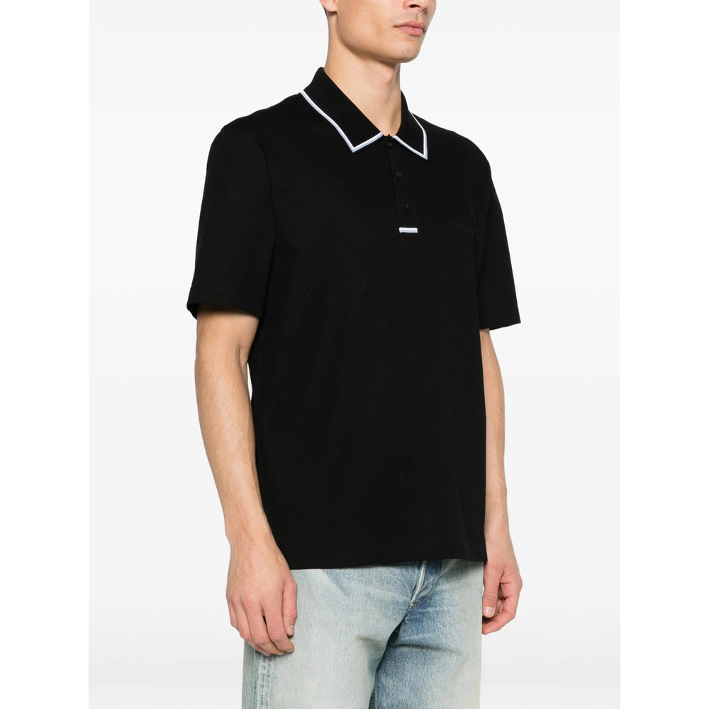 Ferragamo Black Polo Shirts Men FERRAGAMO