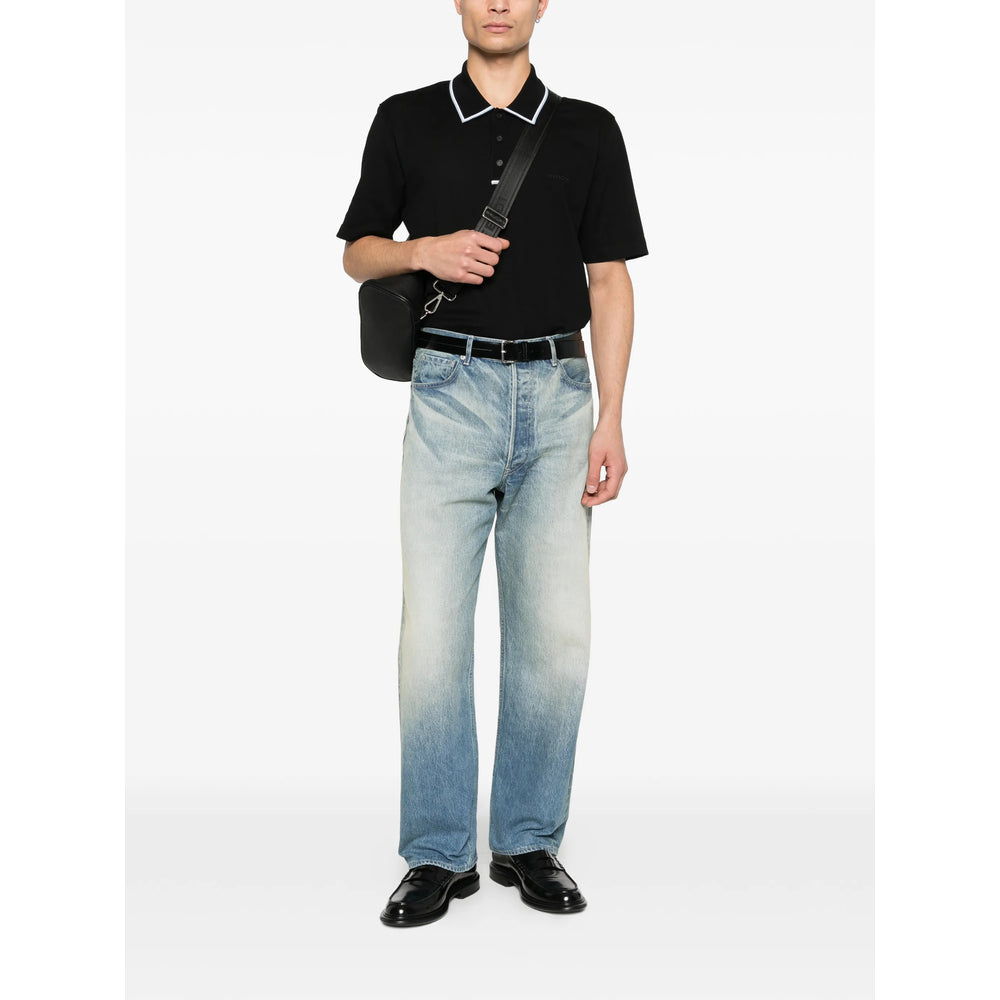 Ferragamo Black Polo Shirts Men FERRAGAMO