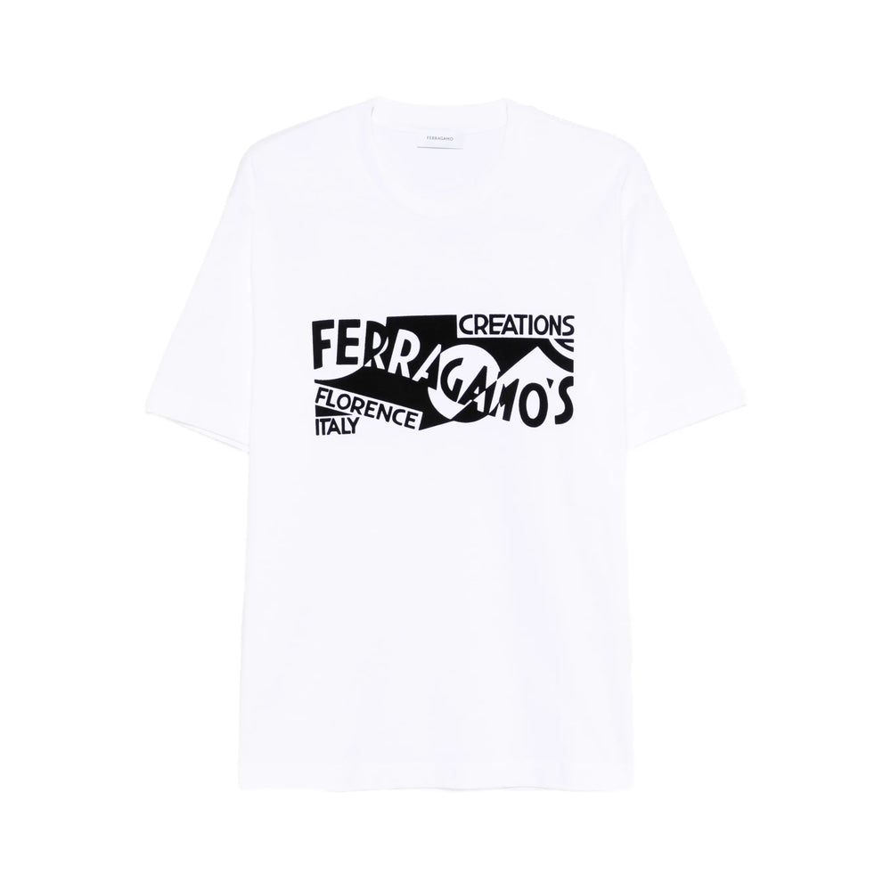 Ferragamo White T-Shirts & Vests - T-Shirts Men FERRAGAMO