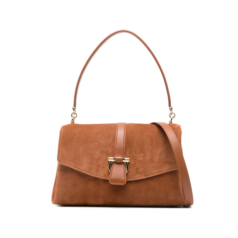 Ferragamo Brown Shoulder Bags Women FERRAGAMO