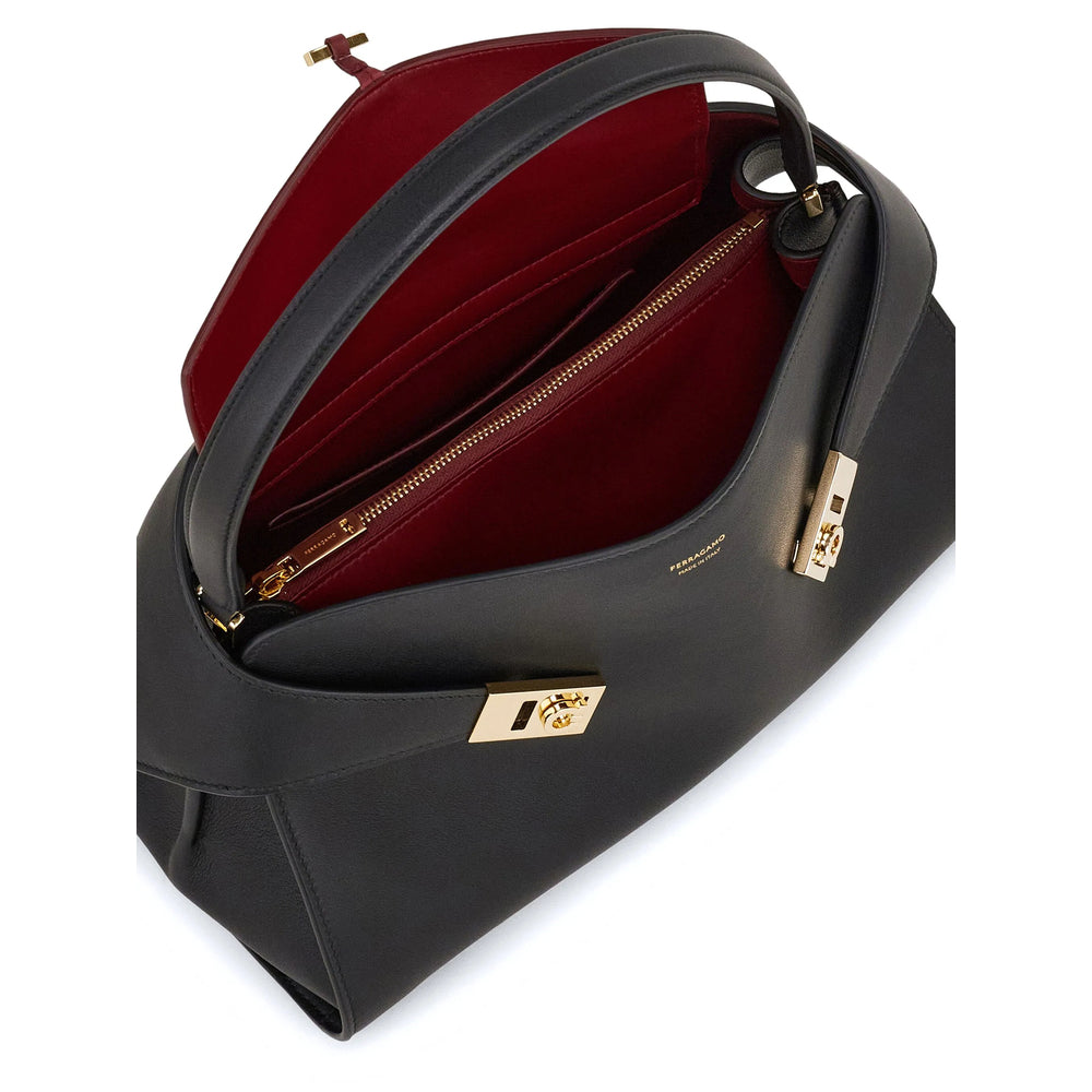 Ferragamo Black Shoulder Bags Women FERRAGAMO