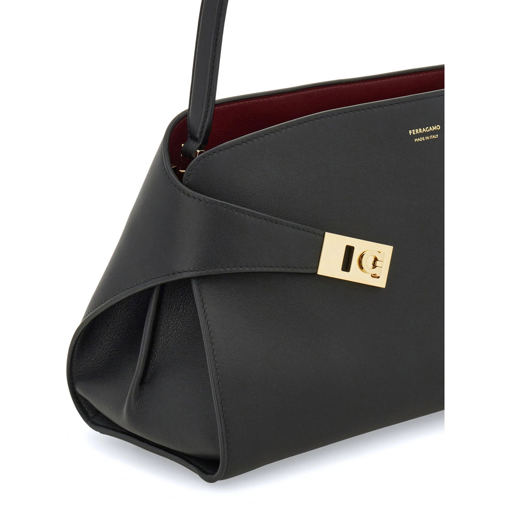 Ferragamo Black Shoulder Bags Women FERRAGAMO