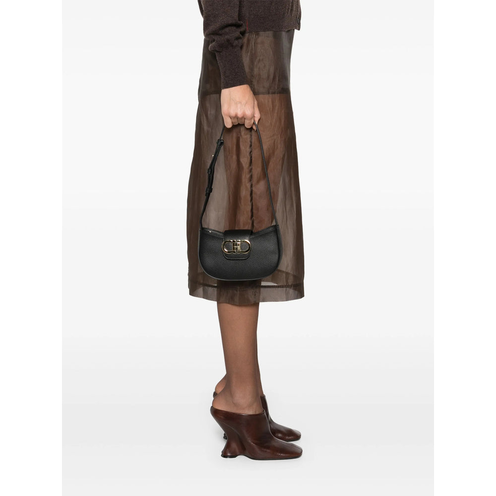 Ferragamo Black Shoulder Bags Women FERRAGAMO
