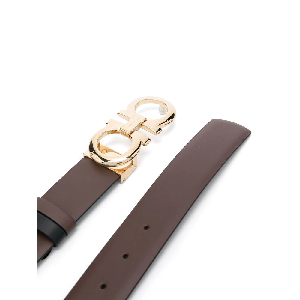 Ferragamo Brown Belts Men FERRAGAMO