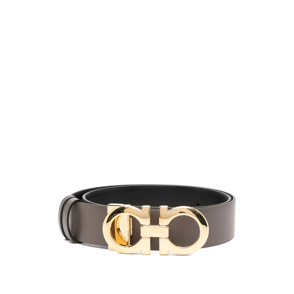 Ferragamo Grey Belts Men FERRAGAMO