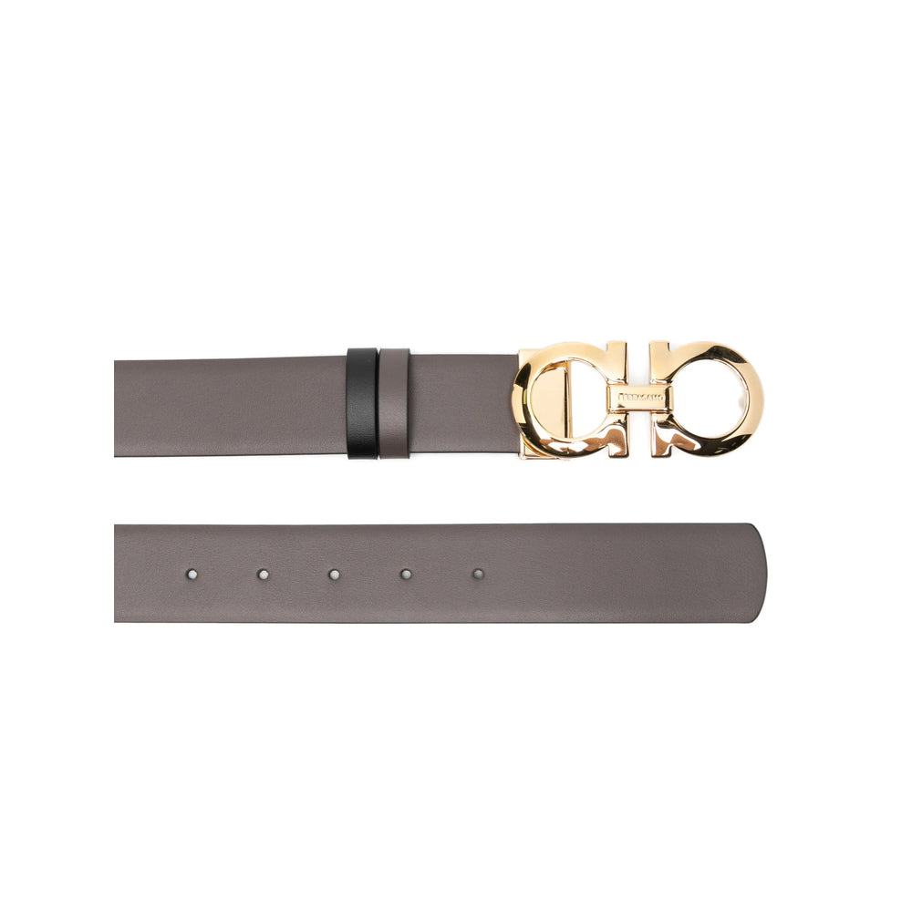 Ferragamo Grey Belts Men FERRAGAMO