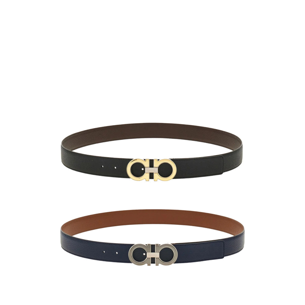 Ferragamo Black Belts Men FERRAGAMO