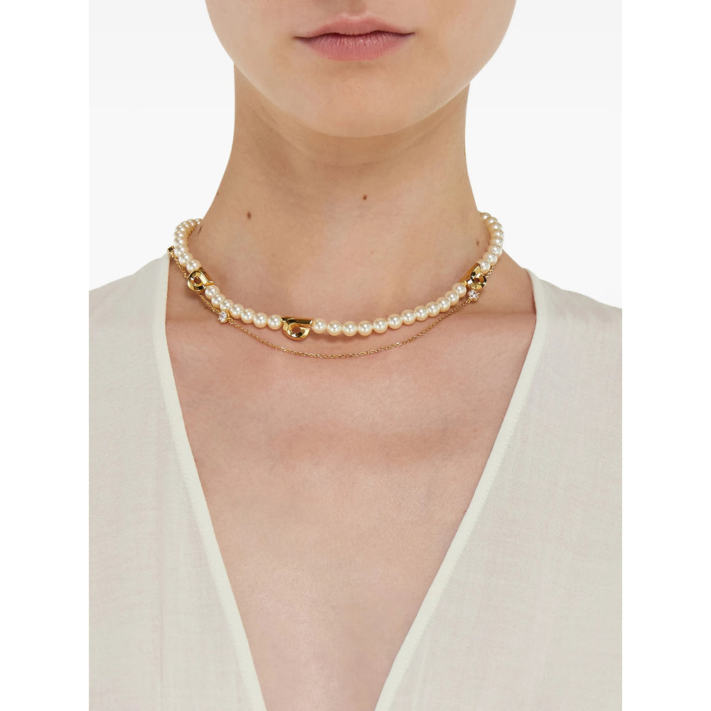 Ferragamo Gold Necklaces Women FERRAGAMO