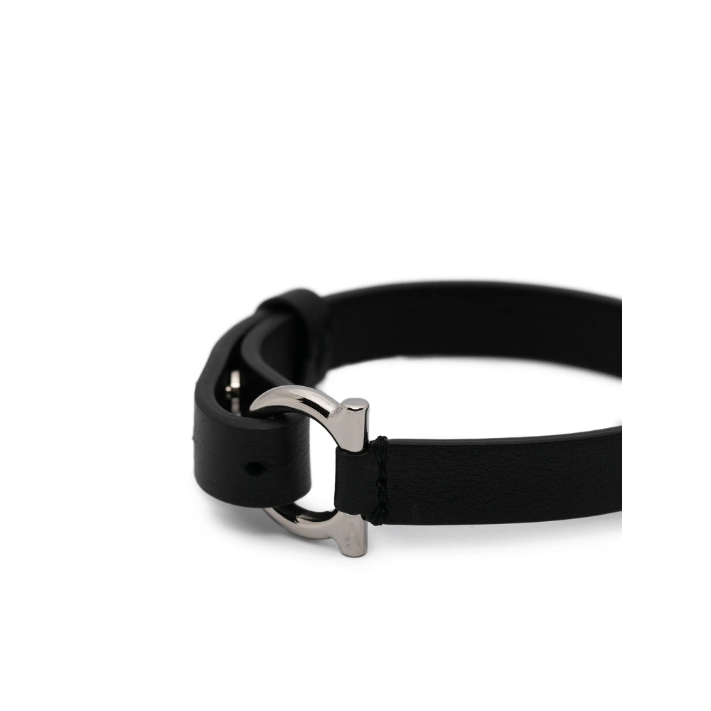 Ferragamo Black Bracelets Men FERRAGAMO